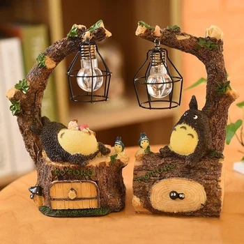 Nye Kreative Harpiks Tegnefilm Totoro Nat Lys LED Sengen Nat Lys til Rummet Sengen Home Decor Kids Fødselsdag Julegave