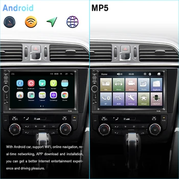 Podofo Bil Radio Android/MP5 Multimedie-Afspiller 2 Din 7