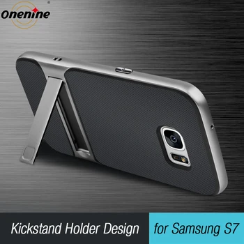 Helt Nye 3D-Hybrid taske til Samsung Galaxy S7 Støtteben Silikone Cover 5.1