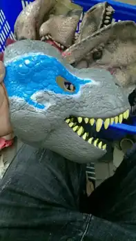Party latex Maske Halloween, Karneval Gave Velociraptor Maske T-Rex Dinosaur Maske Dyr Cosplay Kostumer Maske Rekvisitter til Børn voksne
