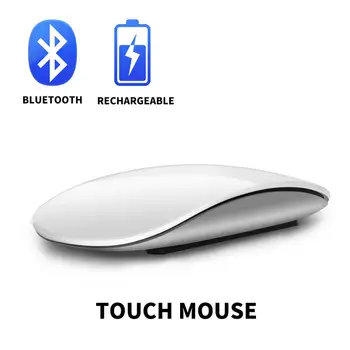 Zienstar Genopladelige Touch Magic Trådløse Bluetooth-5.0 Mus Rejse Ultra-Tynde Bærbare Mus Kompatibel med PC,MAC,Bærbar computer