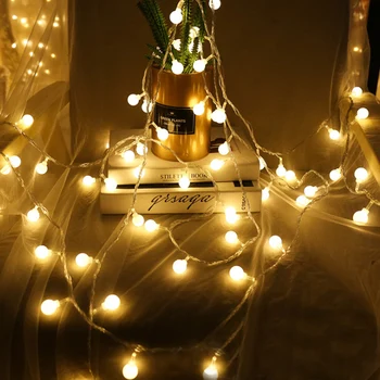10M Bolden LED String Lys 80LED Kæde kulørte Lamper Ferie, Jul, Bryllup Udendørs Indretning EU Stik Drives