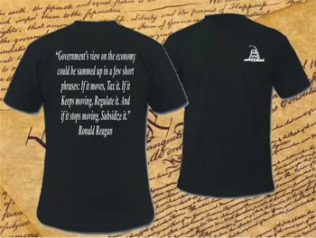 Ronald Reagan Citat Må IKKE Træde på Mig Amerikansk T-Shirt Stor Regeringen Usa 2019 Nye Brand Billige Salg Med 100 % Bomuld Sjove Shirts