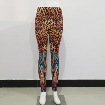 Kvinder Sexy Leopard Leggings Med Høj Talje Trænings-Og Push Up Legging Bodybuilding Tøj Mujer