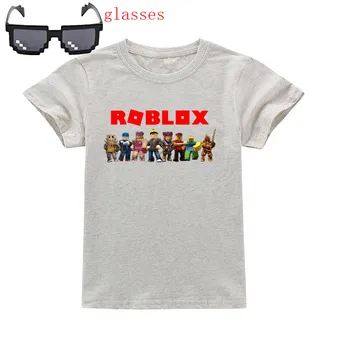Drenge Tegnefilm Robloxing t-shirt Kids Sort Tshirt Sjove T-Shirts til Piger Barnet T-Shirt Børn Tøj 2021 Tee Toppe