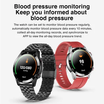 T-K28 Bluetooth Opkald, Smart Ur Til Mænd IP68 Vandtæt Blodtryk pulsmåler Nye SmartWatch Sport Fitness Tracker