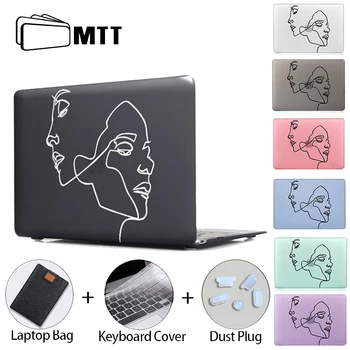 MTT 2020 Mat Case Til Macbook Air Pro 11 12 13 15 16 Med Touch-ID Hard Cover Til Macbook Air 13 funda a2179 a1932 a2289 a1466