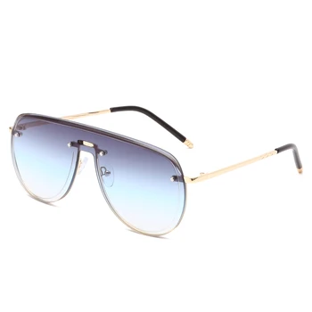 Nye Uindfattede Solbriller Mode Mænd Metal Solbriller Luksus Mærke, Design Kvinder Solbrille UV400 Shades Brillerne, oculos de sol
