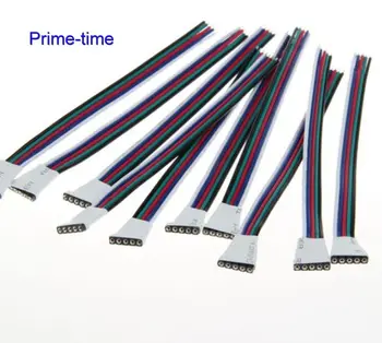 10pairs 5pin Mandlige Og Kvindelige LED-Stik Med 15 cm Kabel Ledning Til 5050 SMD RGBW eller RGBWW LED Strip Light