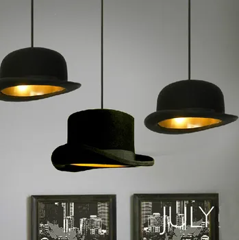 Moderne Stil med lysekroner lampe Jeeves Wooster Top Hat Vedhæng Dome cap LED-lampe kopi aluminium eller Oprindelige fnug