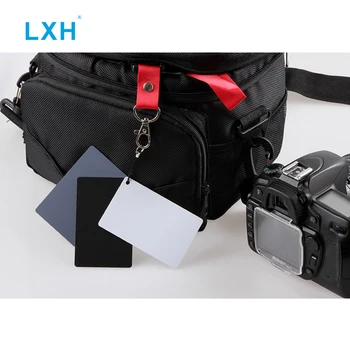 LXH Fotografering Grå Kort, DSLR og Film Premium Eksponering Fotografering Kort Sæt, Sort, Hvid og 18% Gråt kort