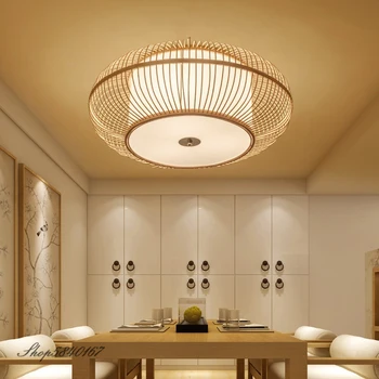 Ny Kinesisk Stil Bambus Loft Lys til stuen Hjem Deco-Hånd Gør Hængende Loft Lamper Soveværelse Lys Køkken Kampprogram