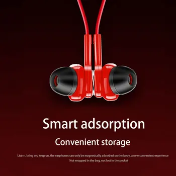 Bluetooth Hovedtelefon Sport Trådløse Hovedtelefoner Neckband Magnetisk Headset, Håndfri Øretelefoner med Mikrofon til Xiaomi Huawei luft knopper