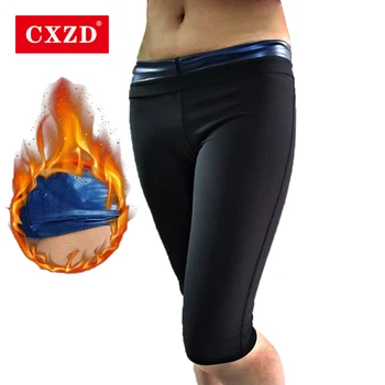 CXZD Kvinder Organ Shaperen Bukser Sauna Varm Sved Sauna Effekt Slankende Trænings-og Shapewear Workout Fitness Leggings Trænings Bukser