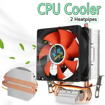 8cm 80mm Mini 2 Heatpipes PC CPU Køler Heatsink 3pin Computer Køling Ventilator For Intel LGA 775/1150/1151/1155/1156 og AMD AMD AM2