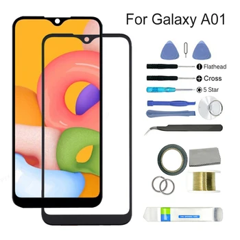 Udskiftning Ydre Foran Skærmen Glas Linse Repair Kit til Samsung Galaxy A01 A11
