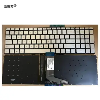 OS Sølv Baggrundsbelyst FOR HP ENVY X360 M6-W M6-W000 m6-w101dx m6-w102dx Laptop Tastatur