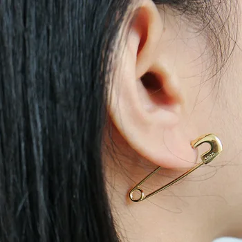Friblad Temperament Pin Earings Mode Smykker Guld Dråbe Øreringe Til Kvinder I Ægte 925 Sterling Sølv Fine Smykker Personlig