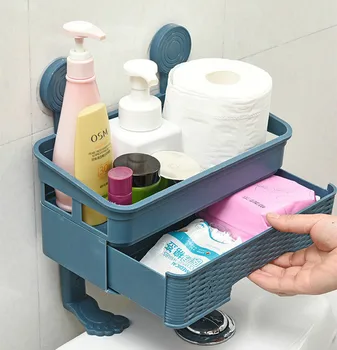Punch-gratis Multifunktionelle Toilet Rack Kreative Badeværelse Snavs Storage-Rack Hylder til Væg Badeværelse Organizer