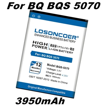 LOSONCOER 3950mAh BQS-5070 BQS God Kvalitet Batteri Til BQ BQS 5070 BQS5070 Magic Nous NS 5004 Batterier til Mobiltelefoner