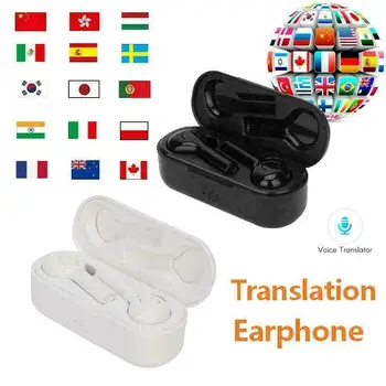Smart Real Time 33 Sprog Oversætter Headset Trådløse Bluetooth-5.0 Øretelefon