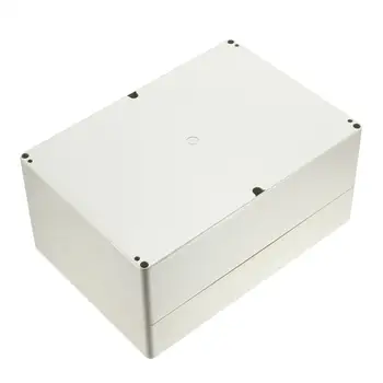 Uxcell Vandtæt Plast Kabinet Max Elektroniske IP65 Forseglet ABS Udendørs Junction Box Boliger DIY Kabinet Tilfælde Grå