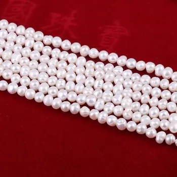Naturlige Ferskvands Perle Perler af Høj Kvalitet, Ægte Perler Løse Perler til smykkefremstilling af Armbånd DIY Halskæde Tilbehør 5-6mm