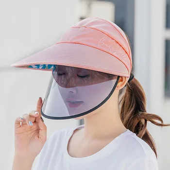 Kvinder Mænd Unisex Cap solbeskyttelse Udendørs Dobbelt Lag solhat Sommeren Kvinder Ant - UV-Riding Hat For Mandlige og Kvindelige