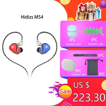 HIFI-I-Øret Hovedtelefoner Hidizs MS4 IEM Med 2 Pin-0.78 MM Aftageligt Kabel-Hybrid Driver (3 Knowles BA+1 DD)