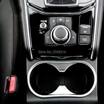 Mazda CX-5 KF 2017 2018 ABS Vand Cup Mat Center Konsol Holder Cover Frame Trim Mærkat Indvendig Bil Styling Tilbehør