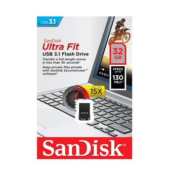 Sandisk cz430 USB-Flash-Drev 128 GB Mini-USB-3.1 32GB, 64GB Pendrive Pincho usb-stick opbevaring Med Type c otg Pen-Drev, usb-nøgle