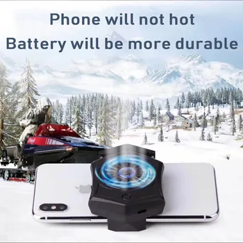 Mini cooling pad smartphone ventilator for smartphone gamepad mobil med køligere portable genopladeligt batteri, aircondition, ventilator