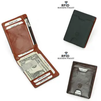 2019 nye mænd-kort, taske retro tegnebog, classic-dobbelt fold ingen lynlås clutch taske kort ultra-tynd kredit-kort holder taske