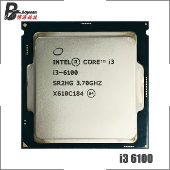 Intel Core i3-6100 i3 6100 3.7 GHz Dual-Core Quad-Tråd 51W CPU Processor LGA 1151