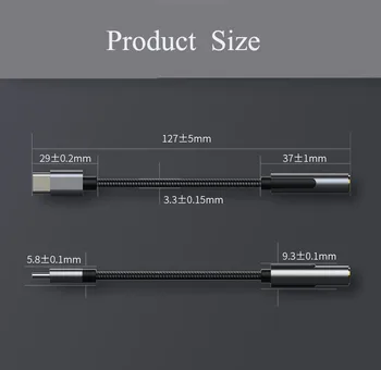 USB Type C 3,5 mm Audio hovedtelefonstik DAC Audio Adapter Bærbare 32 Bit Hovedtelefon Forstærker til Pixel Pixel Samsung iPad Pro