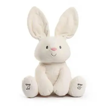 Børn Genert Bunny Phoebe Bunny Kan Synge Ører Bevæger Sig Med Musik, Kreative Legetøj Bunny Dukker Elektriske Kanin Plys Legetøj Til Baby Børn