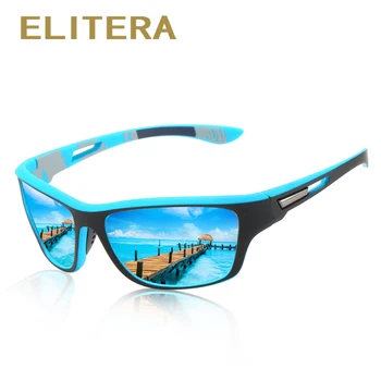 ELITERA Sport Polariserede Solbriller Til Mænd, Kvinder Klassiske Firkantede Kørsel Sport solbriller Mandlige Mode Sorte Nuancer UV400 Mænd