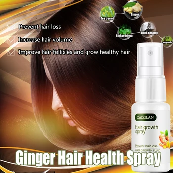 CAIZILAN Ginger Hår Næringsstof Flydende Spray Æterisk Olie hårvækst Spray Reparation Forhindre hårtab brud hårpleje 20ml