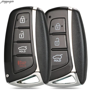 Jingyuqin Fjernstyret Bil vigtig Sag Shell For Hyundai Genesis 2013-Santa Fe Equus Azera IX45 Smart Auto Key Fob 3 4 Knapper