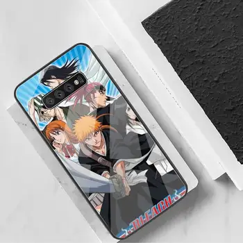 Blegemiddel anime Ichigo Kurosaki Luksus Entydige Telefon-Cover Hærdet Glas Til Samsung S20 Plus S7 S8 S9 S10 Plus Note 8 9 10 Plus