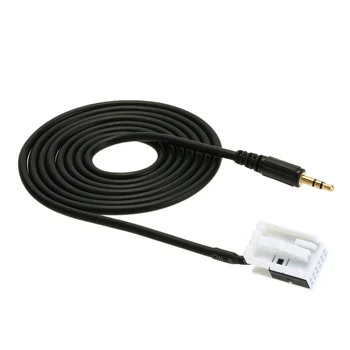 KKmoon Bil AUX Input Mode Kabel til Telefonen MP3-3,5 mm AUX-in Audio Musik Adapter Kabler for Mercedes Benz W169 W203 W209 W251
