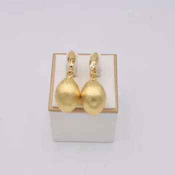 Høj Kvalitet Ltaly 750 Guld farve Smykker Sæt Til Kvinder afrikanske perler smykker mode halskæde sæt Bryllup øreringe