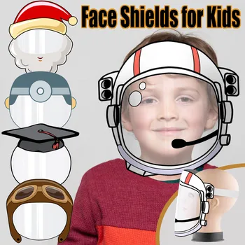 Sjove Catoon Beskyttende Ansigtsskærm For Børn, Teenagere Genanvendelige Ansigtsmaske Udendørs Støvtæt Åndbar Antispitting Mask Maske Barn