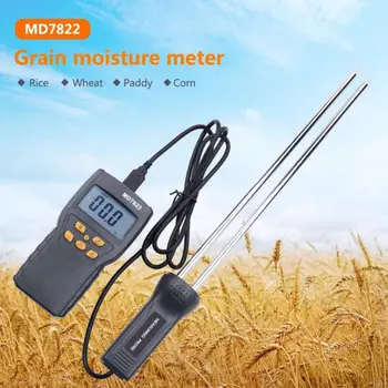 Digital Korn Fugt Meter MD7822 LCD-Display Luftfugtighed Tester Indeholder Hvede, Majs, Ris Fugt Test Meter