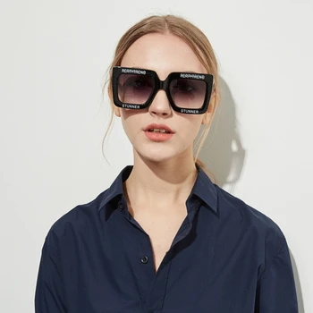 OFIR 2019 Nye Mode Solbriller-Pladsen Brev Stor Ramme Gradient Kvinder til Mænd Sol Briller Stater Populære Briller UV400 SK-35