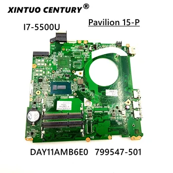 For HP 15-S Laptop Bundkort Y11A 799547-501 799547-001 DAY11AMB6E0 med SR23W I7-5500U CPU DDR3L fuldt ud testet bundkortet