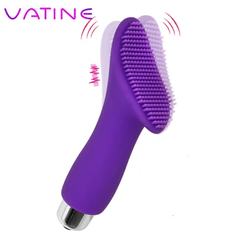 VATINE AV Stang Børste Vaginal Vibrator Klitoris Stimulator Sex Legetøj til Kvinder Kraftfuld G-spot Massage Thorn-Finger Vibrator