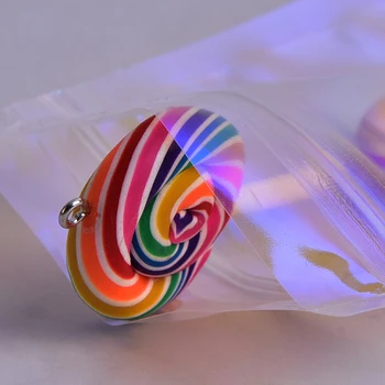 100Pcs Rainbow Gennemsigtig Symfoni Ziplock Pose Iriserende Zip lock Poser Kosmetiske Plast Laser Lynlås