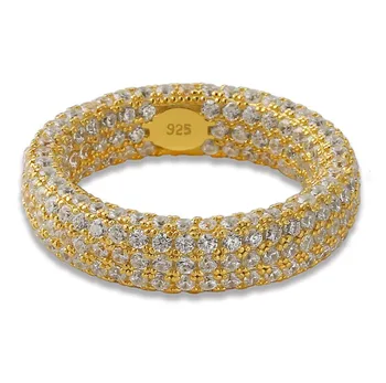 925 sterling sølv ring smykker zircon krystal fra Swarovskis hiphop hip hop personlighed mænd og kvinder ring