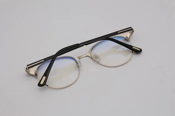 Vintage Tom For Brand Mænd Optiske Briller Rammer TF5382 Forde Mode Metal Kvinder Læsning Nærsynethed Recept Briller